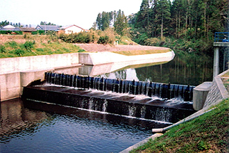 川床地区 頭首工